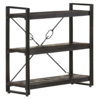 VidaXL Boekenkast met 3 schappen 90x30x80 cm massief mangohout - thumbnail