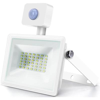 LED Bouwlamp 30W met Sensor - Waterdicht IP65 - Koud Wit 6400K