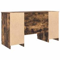 Bureau met lade Gerookt eiken 140 x 49 x 76 cm Bewerkt hout - thumbnail