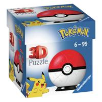 Ravensburger 3D-Puzzel Pokémon Poké Ball - 54 stukjes - thumbnail