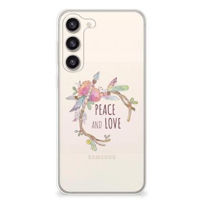 Samsung Galaxy S23 Plus Telefoonhoesje met Naam Boho Text Samsung Galaxy S23 Plus Telefoonhoesje met Naam Boho Text