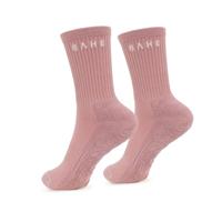 BAHE - STUDIO GRIPPY CREW SOCKS - MAUVE - thumbnail