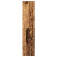 Boekenkast 60x24x109 cm bewerkt hout oud houtkleurig - thumbnail
