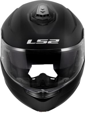 LS2 opklapbare helm "ff908 strobe ii solid" helmet ff908 strob.ii solid xs black matt