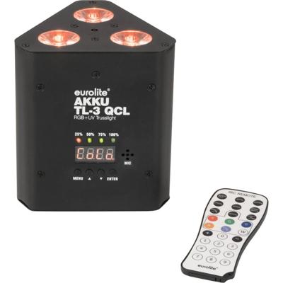 Eurolite 41700510 AKKU TL-3 QCL RGB+UV Trusslight LED-lichteffect Aantal LEDs:3 4 W Eurolite 41700510 AKKU TL-3 QCL RGB+UV Trusslight LED-lichteffect Aantal LEDs:3 4 W