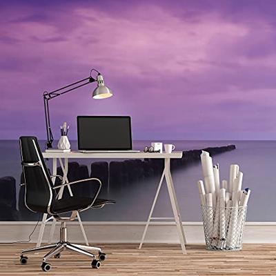 Noordwand Atmosphere Fotobehang met paarse zee G78422