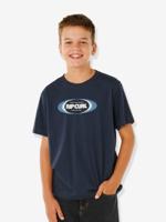 T-shirt jongens korte mouwen marineblauw - thumbnail