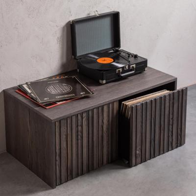 WOOOD Kistbank 'New Gravure' Essenhout, kleur Espresso WOOOD Kistbank 'New Gravure' Essenhout, kleur Espresso