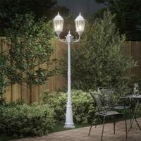 VidaXL Tuinverlichting wit 68 x 20 x 235 cm aluminium en glas - thumbnail