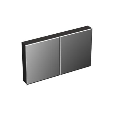 Spiegelkast Forzalaqua Uni 120x68.5x12.5 Cm 2 Deuren Tweezijdig Spiegel Eiken Black Oiled Spiegelkast Forzalaqua Uni 120x68.5x12.5 Cm 2 Deuren Tweezijdig Spiegel Eiken Black Oiled