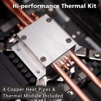 Akasa A-ITX48-M1B computerbehuizing Small Form Factor (SFF) Zwart - thumbnail