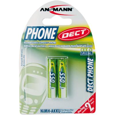 Ansmann DECT maxE HR03 Oplaadbare AAA batterij (potlood) NiMH 550 mAh 1.2 V 2 stuk(s)