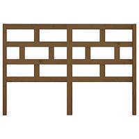 Hoofdbord 126x4x100 cm massief grenenhout honingbruin - thumbnail