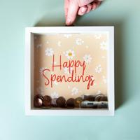 Houten Spaarpot - Happy Spendings - thumbnail