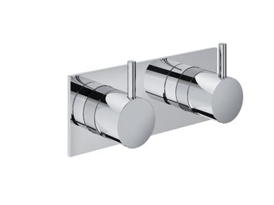 Inbouw Douchemengkraan Hotbath Cobber 2-weg Geborsteld Messing PVD