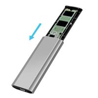 LogiLink UA0439 M.2 SSD-behuizing USB-C 3.2 Gen 2, USB-A 3.2 Gen 2 10 GBit/s M.2 PCIe NVMe UA0439 - thumbnail