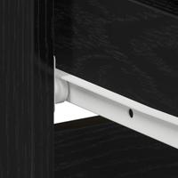 Nachtkastje met lade Zwart eiken 50 x 40 x 43.5 cm Bewerkt hout - thumbnail