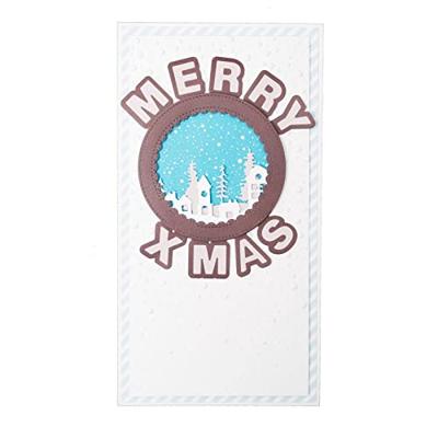 Creative Craftlab • essentials wordz xl cutting die merry x mas round