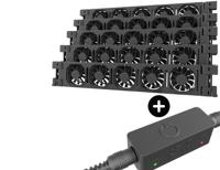 Heatfan 5 - radiatorventilator cinco - zwart + touch sensor - thumbnail