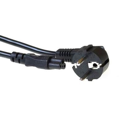 ACT AK5024 230V Stroomkabel Randaarde Stekker Schuko CEE7/7 C5 Zwart - 3 meter