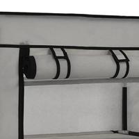 VidaXL Schoenenkast met hoes 58x28x106 cm stof grijs - thumbnail