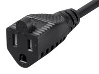 Monoprice Voedingsadapterkabel - 6 voet | (IEC-320-C14 naar NEMA 5-15R), 18AWG, 10A - thumbnail