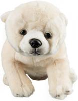 National Geographic knuffel baby ijsbeer junior 32 cm pluche wit - thumbnail