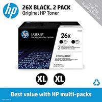 HP toner 26X, 9 000 pagina&apos;s, OEM CF226XD, zwart, duopack - thumbnail