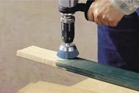 Wolfcraft Nylon-komborstel | Blauw | 6-kant schacht | Ø65mm | 1 stuk - 2729000 - thumbnail