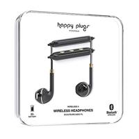 Happy Plugs | Draadloze II Hoofdtelefoon | Draadloze Bluetooth met In-line afstandsbediening en microfoon | Zwart Goud One Size - thumbnail