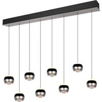 LED Hanglamp - Trio Select Orbit - 8 Lichtpunten van 8 Watt - Rechthoek - Dimbaar - Aanpasbare Lichtkleur - Hoogte Aanpasbaar zonder Contragewicht - Mat Nikkel - Metaal - thumbnail