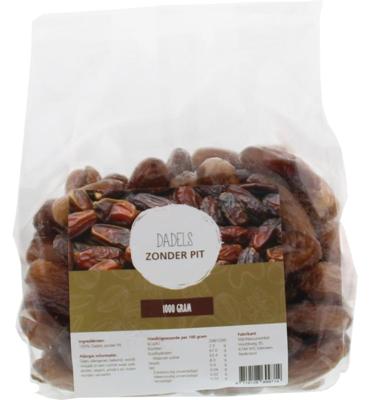 MijnNatuurwinkel Dadels zonder pit 1 Kilogram MijnNatuurwinkel Dadels zonder pit 1 Kilogram