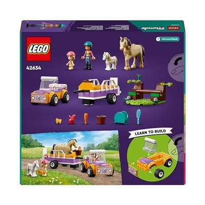 LEGO® Friends 42634 paard en pony aanhangwagen - thumbnail