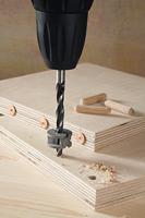 Wolfcraft Deuvelboor | Met centerpunt + D-stop | Ø10mm | 1 stuk - 2733000 - thumbnail