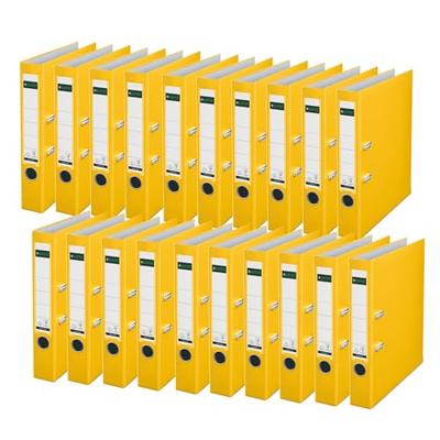 Ordner Leitz 1015 180° 50mm PP A4 geel | 20 stuks