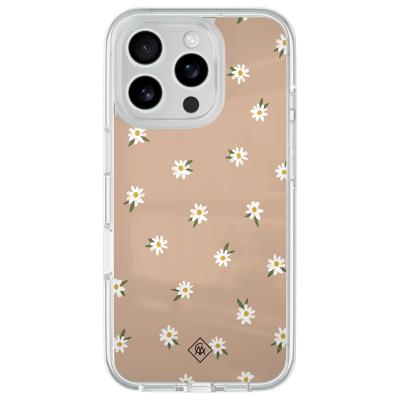 iPhone 16 Pro Max hybride hoesje - Sweet daisies