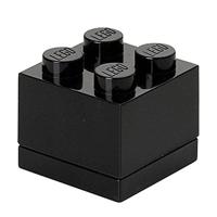 Room Copenhagen lego mini box lunchbox 4 (zwart) - thumbnail