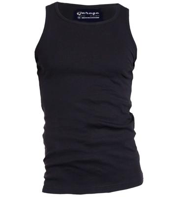 Garage Singlet Semi bodyfit Black (art 0401)