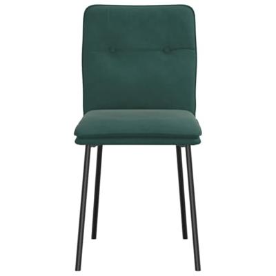 Eetkamerstoelen 2 st fluweel donkergroen