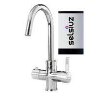 Kokendwaterkraan Selsiuz Inclusief Titanium Single Boiler Rond Chroom - thumbnail