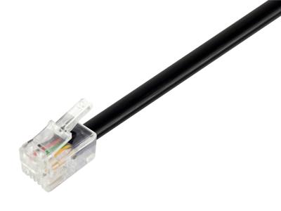 Equip RJ11, 4P4C, Flachkabel, 5M telefoonkabel