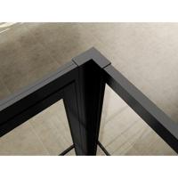 Wiesbaden Koppelset Horizon voor Inloopdouche Met Nisdeur 200x4.7 cm Mat Zwart - thumbnail