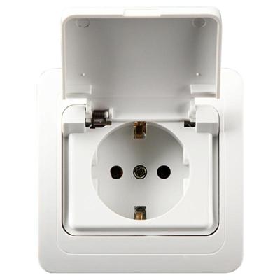 Keramische Power waterdichte socket met cover EU-stekker
