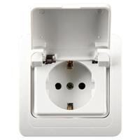 Keramische Power waterdichte socket met cover EU-stekker - thumbnail