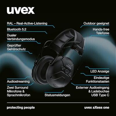 uvex aXess one 2640001 Oorkap 31 dB 1 stuk(s)