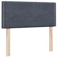 Boxspring met matras fluweel donkergrijs 100x210 cm - thumbnail