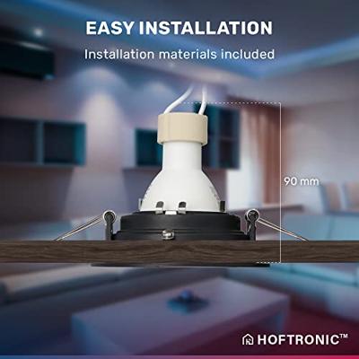 Set van 6 Laredo smart inbouwspots - Wifi + Bluetooth - RGBWW - GU10 - Kantelbaar - Google Home, Amazon Alexa en Siri - IP20 voor binnen - Zwart - Verzonken Set van 6 Laredo smart inbouwspots - Wifi + Bluetooth - RGBWW - GU10 - Kantelbaar - Google Home, Amazon Alexa en Siri - IP20 voor binnen - Zwart - Verzonken