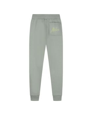 Malelions Zomer sweat broek jongens - agave groen - Signature - gestreept