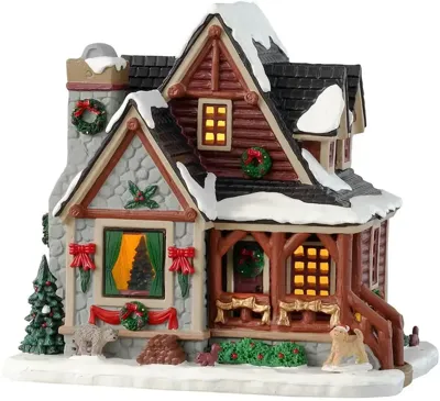Lemax christmas cabin verlicht kersthuisje Vail Village 2023