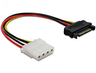 DeLOCK sata 15pin male > 4pin molex female adapter